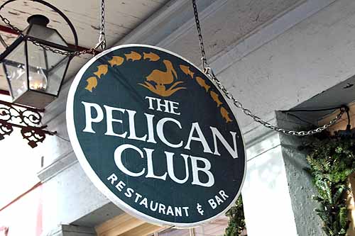 Pelican Club Outdoor Sign