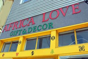 Africa Love Exterior Street Sign