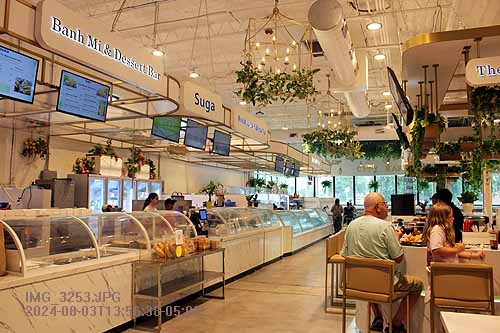 Panoramic View Of City Market Interior - A New Orleans Food Market